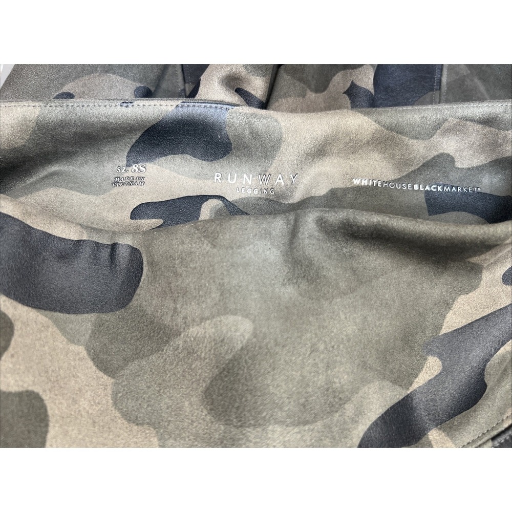 WHBM Runway Legging Women 8 Camo Stretch High Rise White House Black Market - Picture 4 of 12